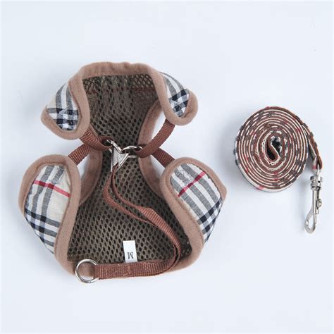 burberry pet accessories|Burberry dog harness and leash.